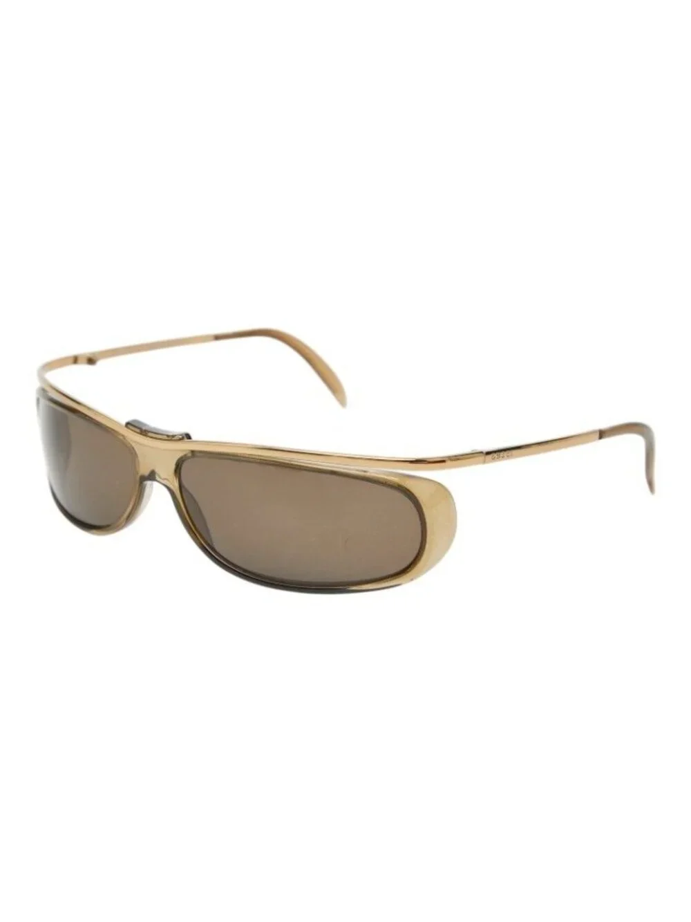 Gucci Sunglasses Eyewear S Clear Brown Gold Acetate Plated
